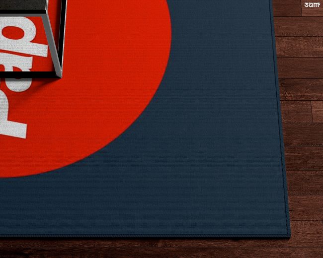 Paper Chaser Area Rug • Closeup Paper Chaser Area Rug