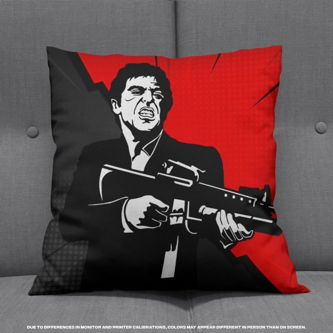 Tony Montana Throw Pillow Tony Montana Throw Pillow