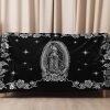 sherpa-blanket-virginmaryblk-sofa Lady Guadalupe Blanket
