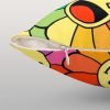Happy Flowers Throw Pillow • Zipper Happy Flowers Throw Pillow