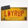 LWYRUP License Plate Desk Mat • XL Mousepad