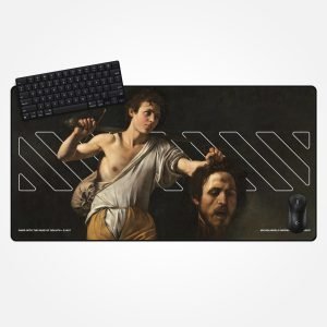 David With The Head of Goliath Deskmat